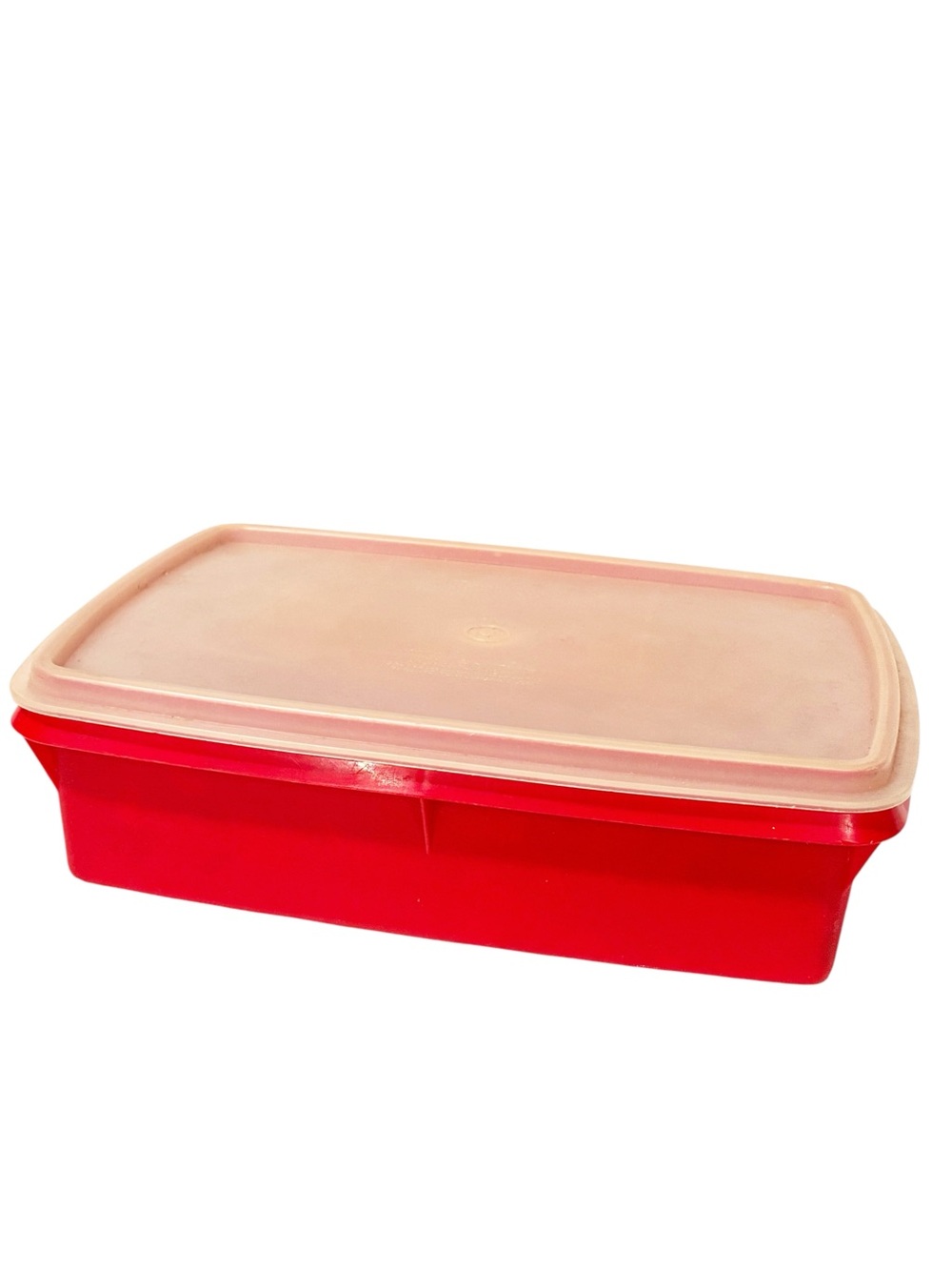 Vintage Tupperware Tuppercraft Stow-N-Go Sewing Craft Cash Red
